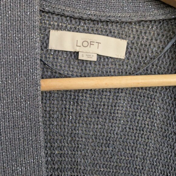 LOFT Open-Front Knit Cardigan Sweater size S/M - Picture 4 of 4